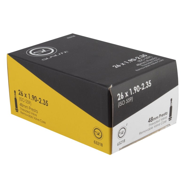 Tube Sunlite Sunlite Standard Presta Valve 26x1.90-2.35 PV 48mm 0d Threaded Removable 51mm 0.9mm Dark Slate Gray