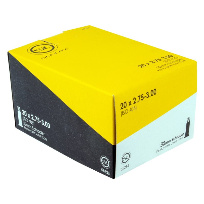 Tube Sunlite Sunlite Standard Schrader Valve 20x2.75-3.00 SV 32mm 0d Smooth Removable 73mm 0.9mm Gold