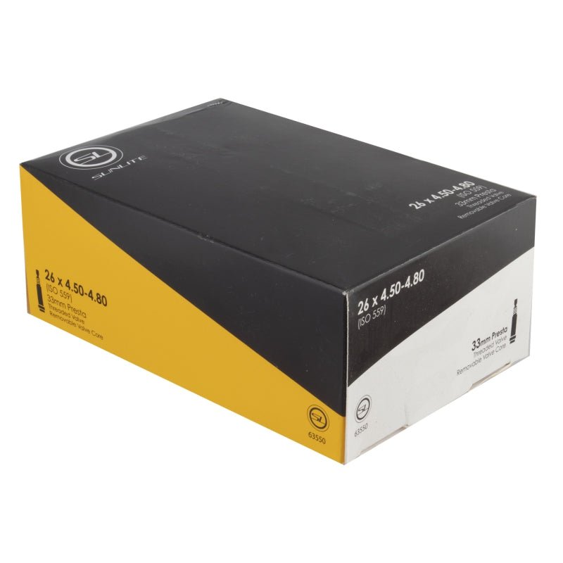 Tube Sunlite Sunlite Standard Presta Valve 26x4.50-4.80 PV 33mm 0d Threaded Non-Removable 113mm 0.9mm Dark Slate Gray
