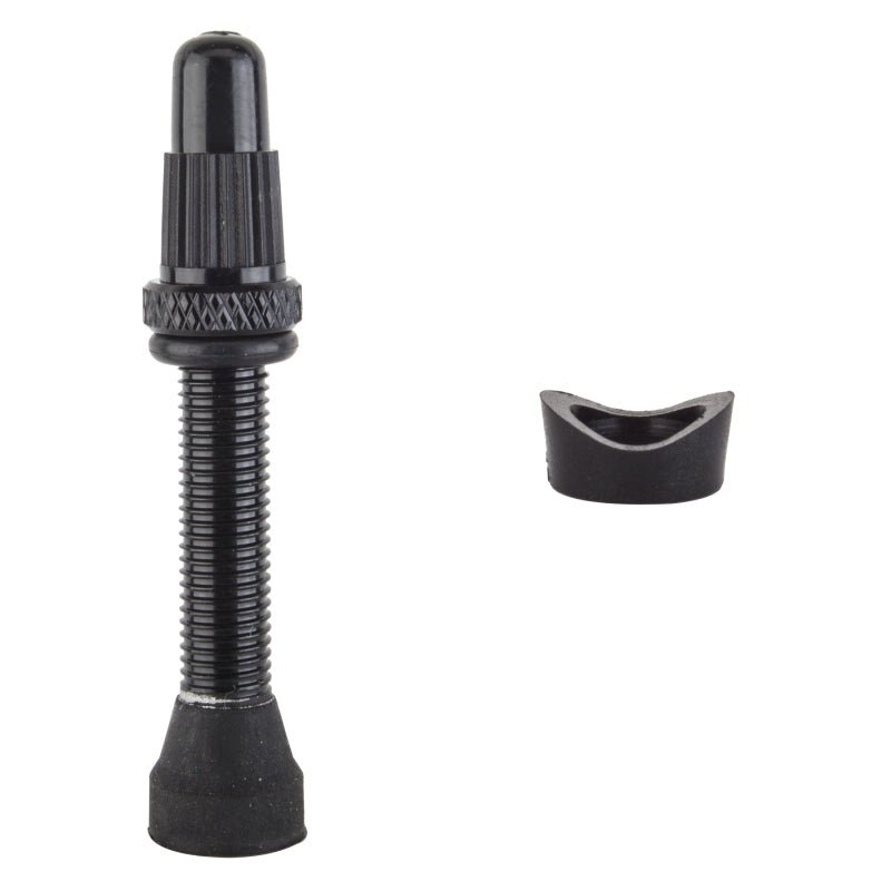 Tubeless Accessories Origin8 Origin8 Tubeless Alloy Presta Valve Tubeless Valve 35mm Single AL6061 Black <22mm Dark Slate Gray