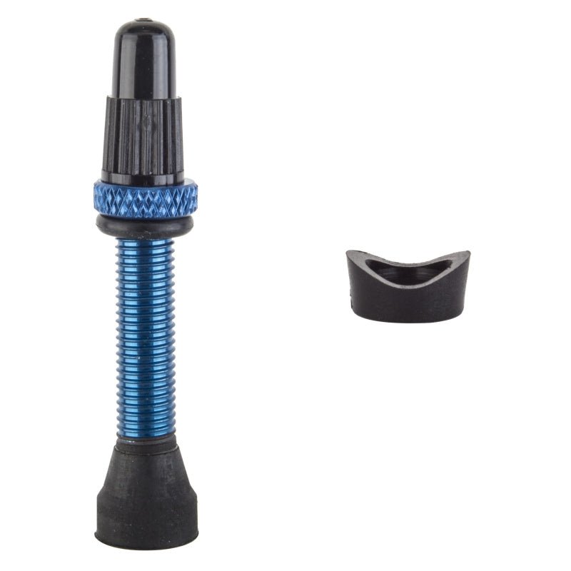 Tubeless Accessories Origin8 Origin8 Tubeless Alloy Presta Valve Tubeless Valve 35mm Single AL6061 Blue <22mm Dark Slate Gray