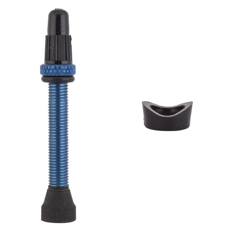 Tubeless Accessories Origin8 Origin8 Tubeless Alloy Presta Valve Tubeless Valve 44mm Single AL6061 Blue 23mm - 31mm Dark Slate Gray