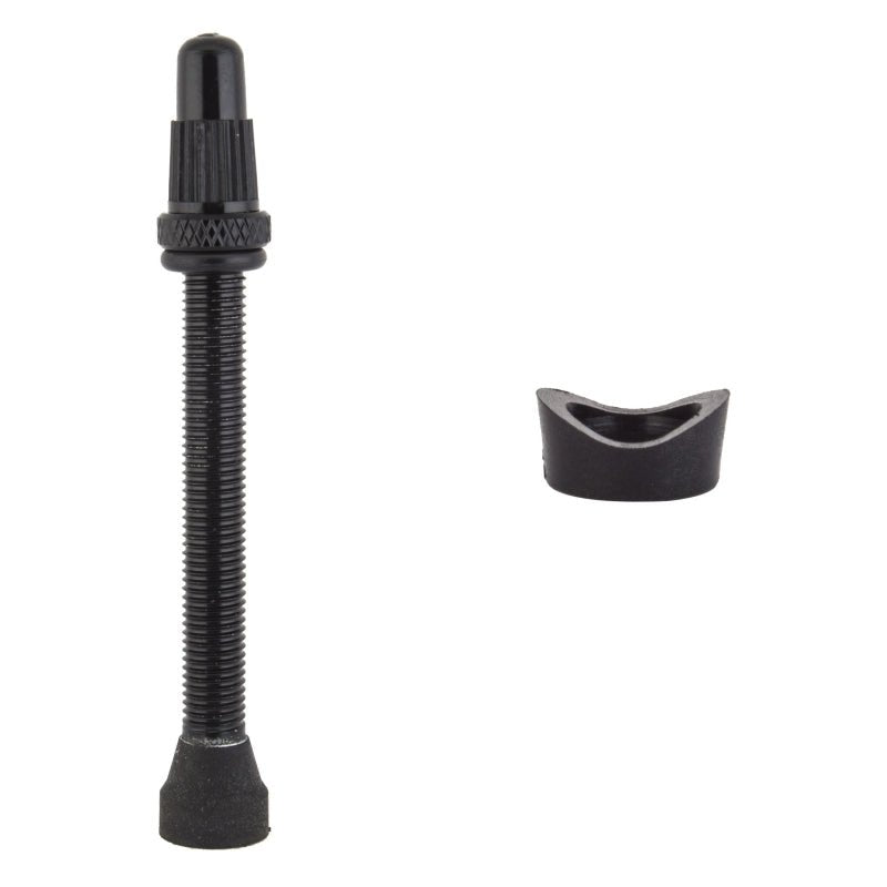 Tubeless Accessories Origin8 Origin8 Tubeless Alloy Presta Valve Tubeless Valve 55mm Single AL6061 Black 32mm - 42mm Dark Slate Gray
