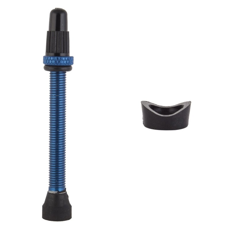 Tubeless Accessories Origin8 Origin8 Tubeless Alloy Presta Valve Tubeless Valve 55mm Single AL6061 Blue 32mm - 42mm Dark Slate Gray