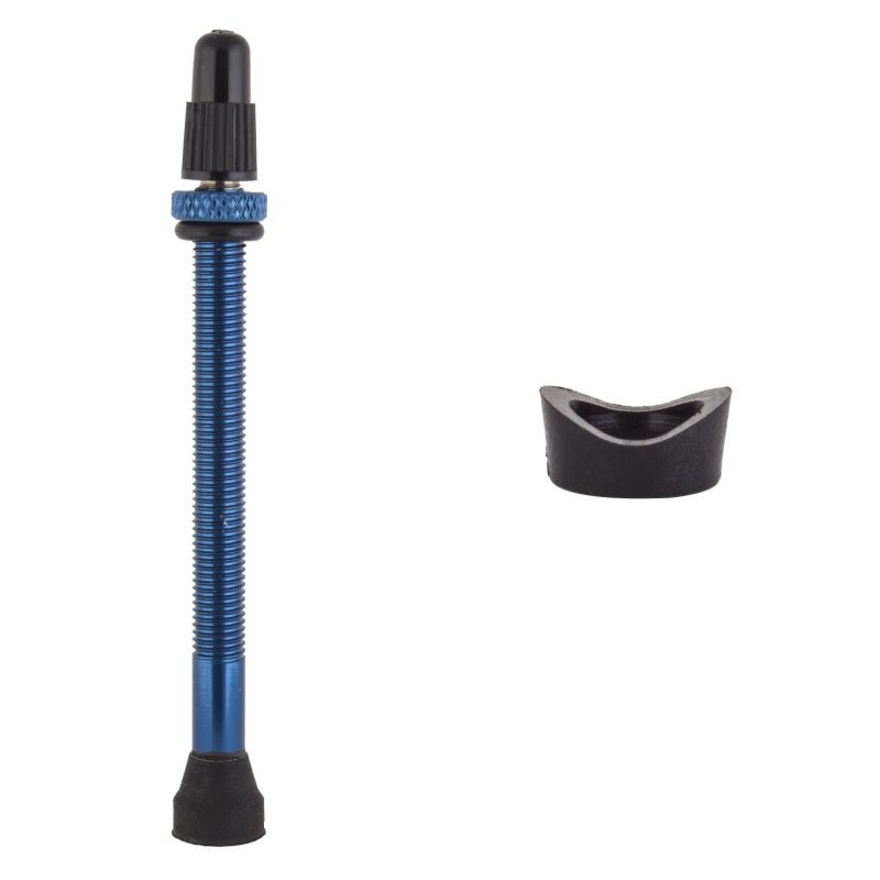 Tubeless Accessories Origin8 Origin8 Tubeless Alloy Presta Valve Tubeless Valve 70mm Single AL6061 Blue 43mm -57mm Dark Slate Gray