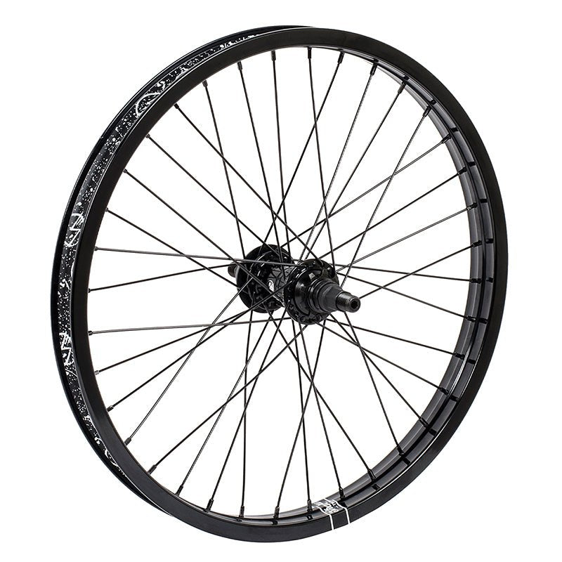 Rear Wheel The Shadow Conspiracy The Shadow Conspiracy Symbol Rear Wheel - 20" 14 x 110mm LHD 9T 36H Black Light Gray