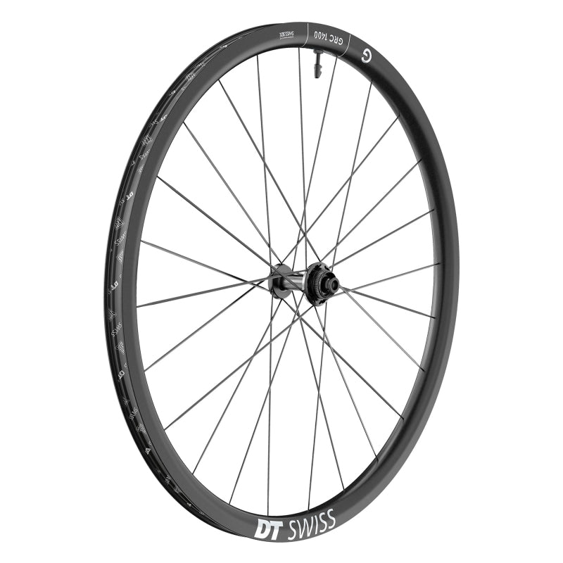 Front Wheel DT Swiss DT Swiss GRC 1400 DICUT 30 Front Wheel - 650b 12 x 100mm Center-Lock Black Dark Slate Gray