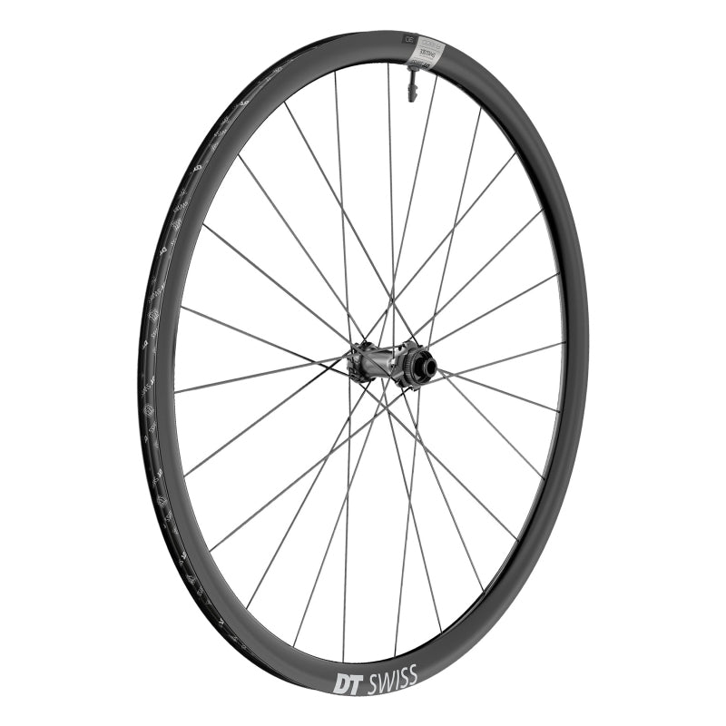 Front Wheel DT Swiss DT Swiss A 1800 Spline 30 Front Wheel - 700c 12 x 100mm Center-Lock Black Dark Slate Gray