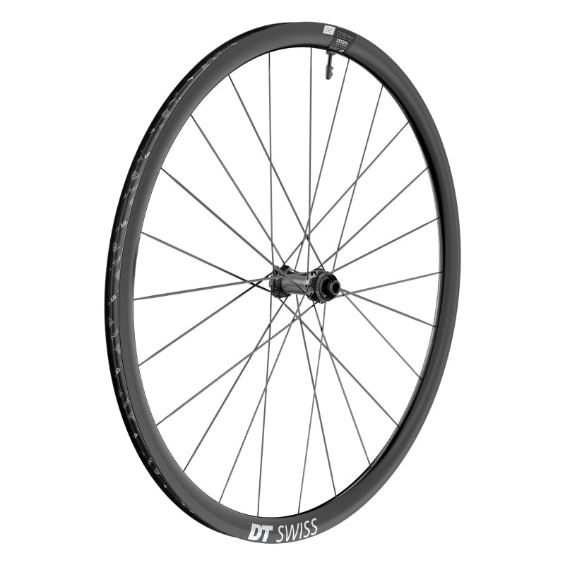 Front Wheel DT Swiss DT Swiss AR 1600 Spline 30 Front Wheel - 700c 12 x 100mm Center-Lock Black Dark Slate Gray
