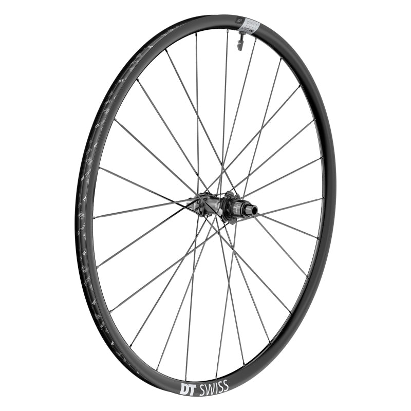 Rear Wheel DT Swiss DT Swiss E 1800 Spline 23 Rear Wheel - 700 12 x 142mm Center-Lock XDR Black Dark Slate Gray