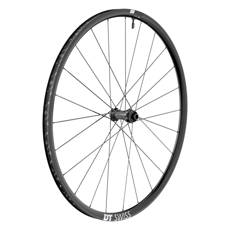 Front Wheel DT Swiss DT Swiss ER 1600 Spline 23 Front Wheel - 700 12 x 100mm Center-Lock Black Dark Slate Gray