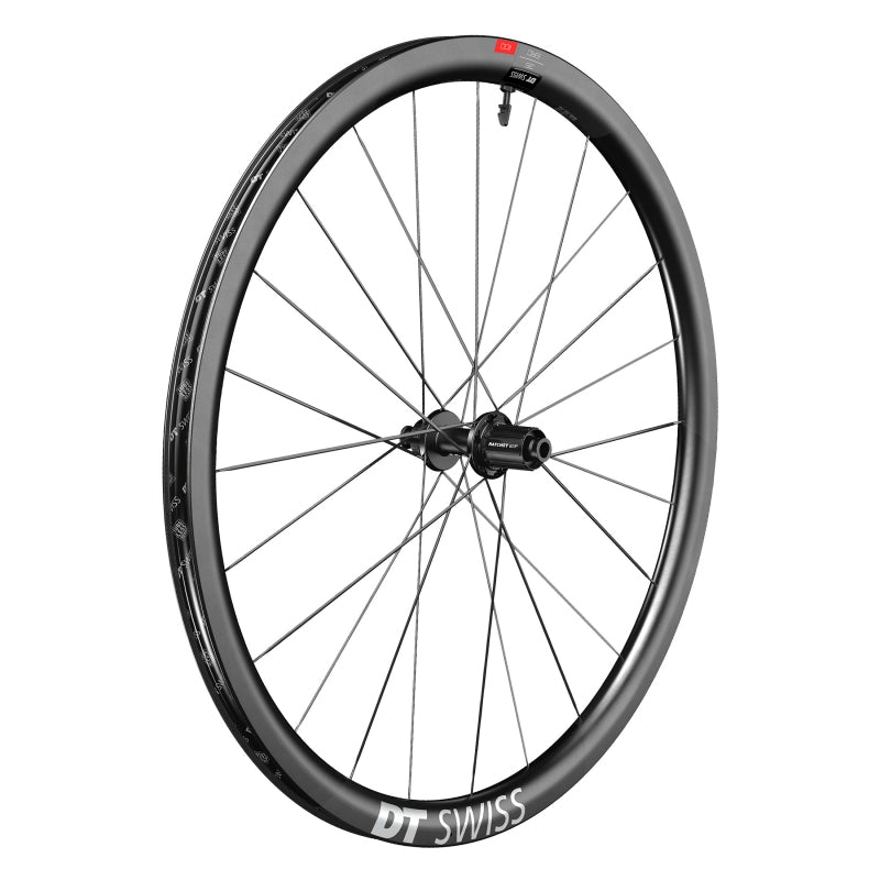 Rear Wheel DT Swiss DT Swiss ERC 1100 DiCut 35 Rear Wheel - 700 12 x 142mm Center-Lock HG 11 Road/XDR BLK Dark Slate Gray
