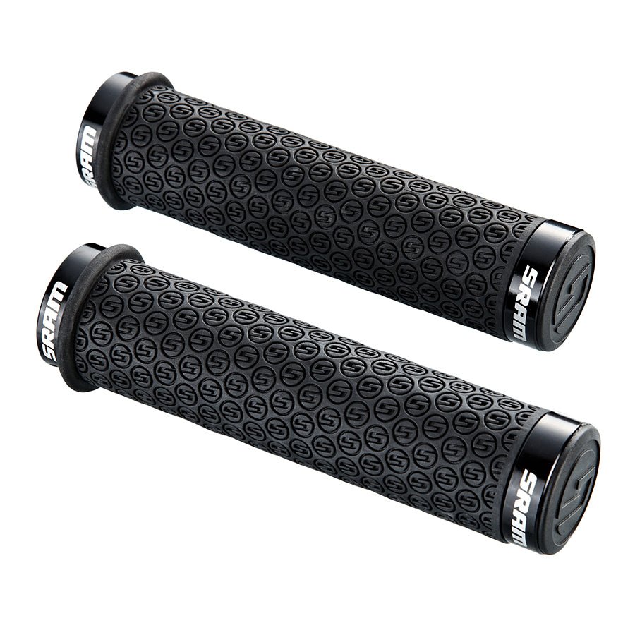Lock-On Grips SRAM SRAM DH Silicone Locking Grips Black Dark Slate Gray