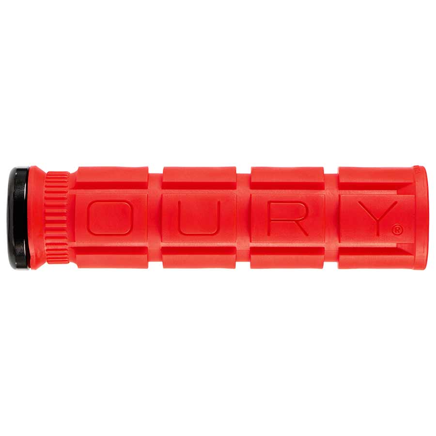 Grips Oury Grips Oury Single-Sided V2 Lock-On Grips - Candy Red Orange Red