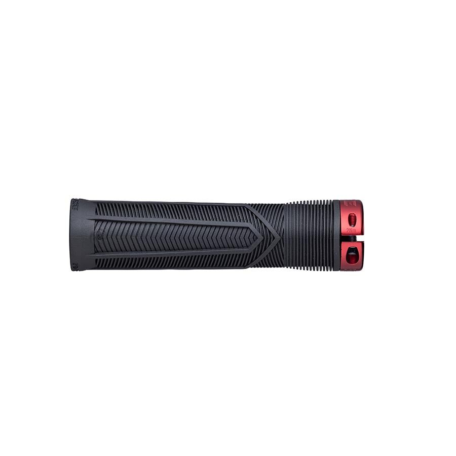 Grips Race Face RaceFace Chester Grips - Lock-On Black/Red 34mm Dark Slate Gray
