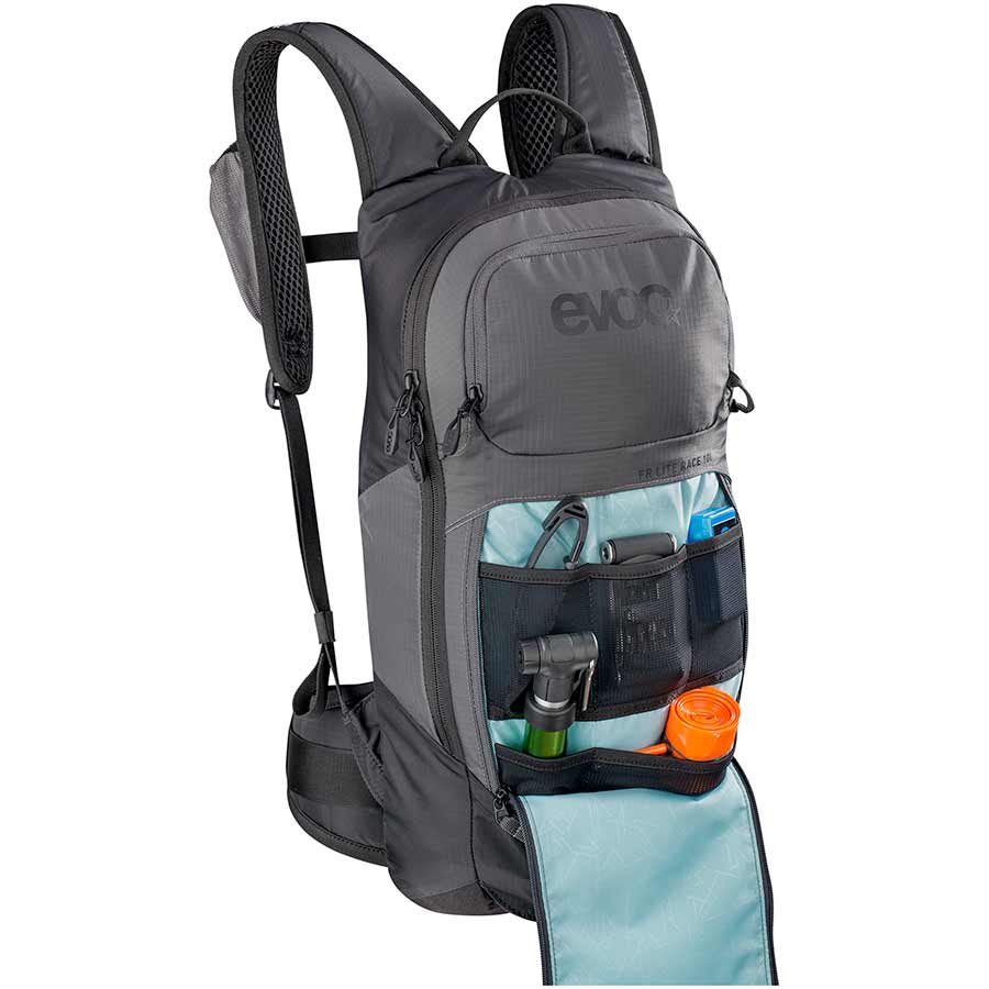 Backpack & Messenger Bags EVOC EVOC FR Lite Race Protector backpack 10L Carbon Grey/Black ML Dark Slate Gray