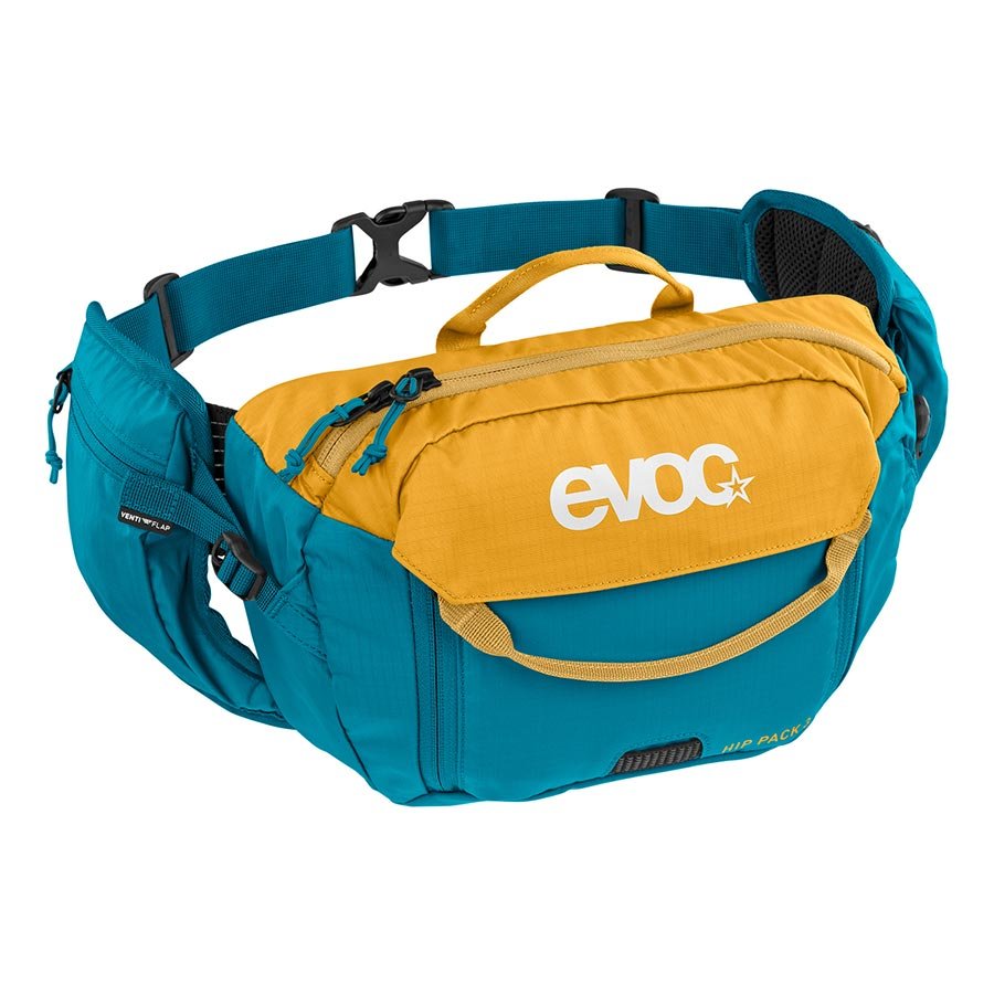 Hip Packs EVOC EVOC Hip Pack 3L + 1.5L Bladder Hydration Bag Volume: 3L Bladder: Included (1.5L) Ocean Dark Cyan