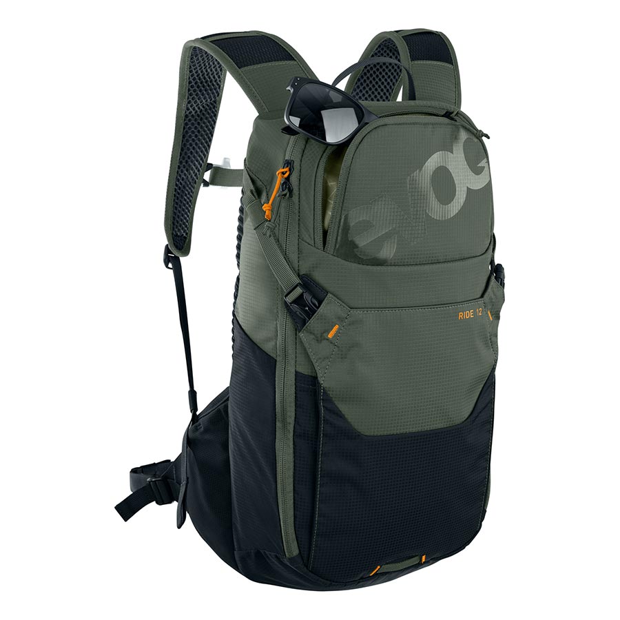 Hydration EVOC EVOC Ride 12 Hydration Bag Volume: 12L Bladder: Included (2L) Dark Olive/Black Dark Slate Gray
