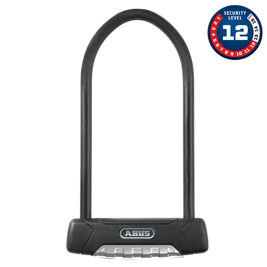 U-Lock Abus Abus Granit Plus 470 U-Lock Key 12mm 15.0cm x 23.0cm 5.9" x 9" USH Black Dark Slate Gray