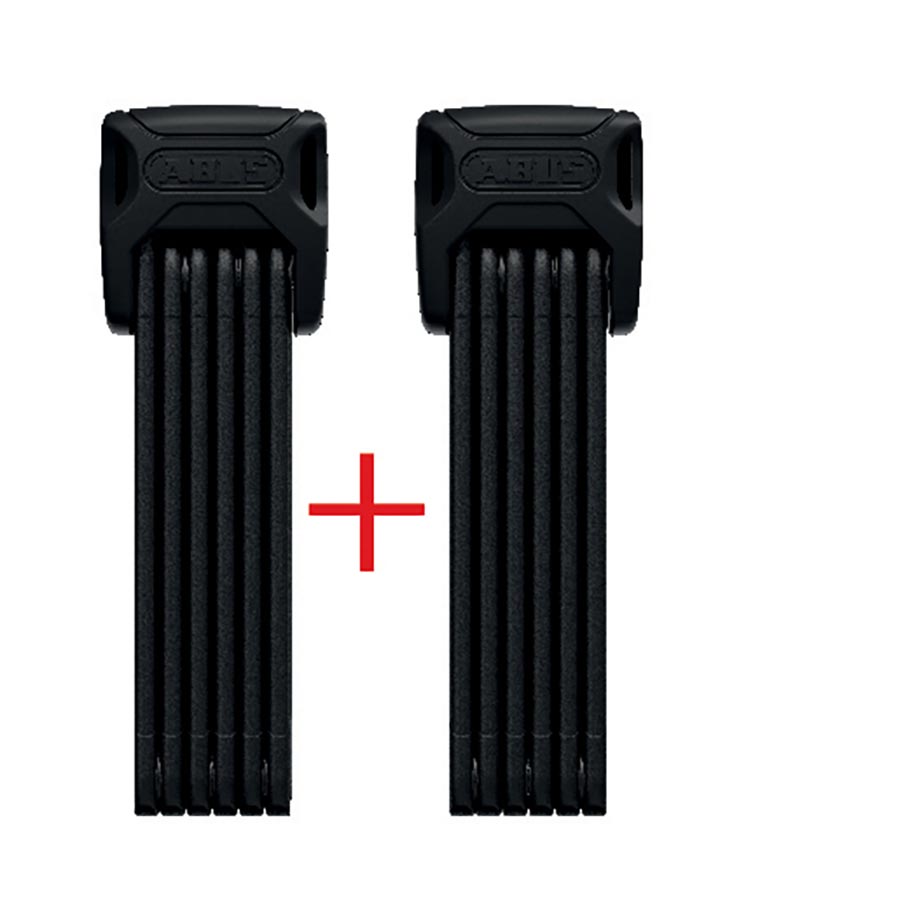 Folding Locks Abus Abus Bordo XPlus 6000K Twinset Folding Lock Key 120cm 3.9 5mm Black Black