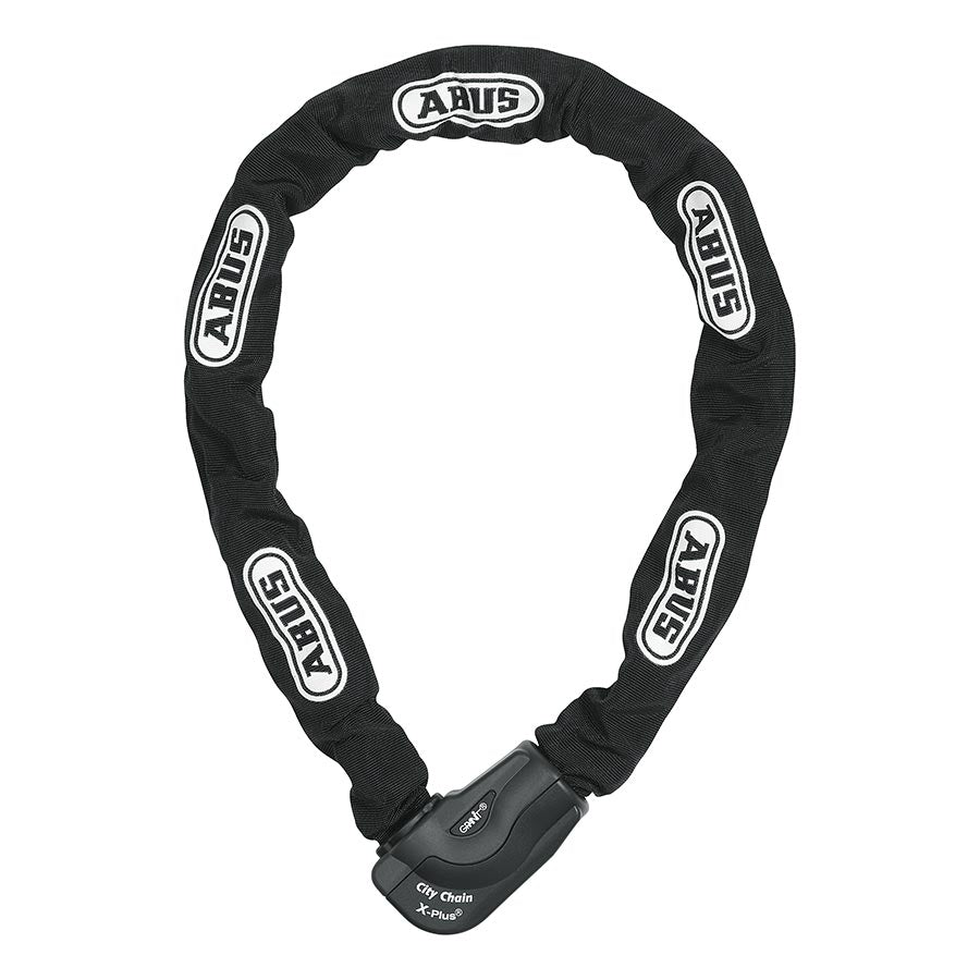Chain Locks Abus ABUS Keyed Chain Lock Granit City XPlus Chain (110cm): Black Dark Slate Gray