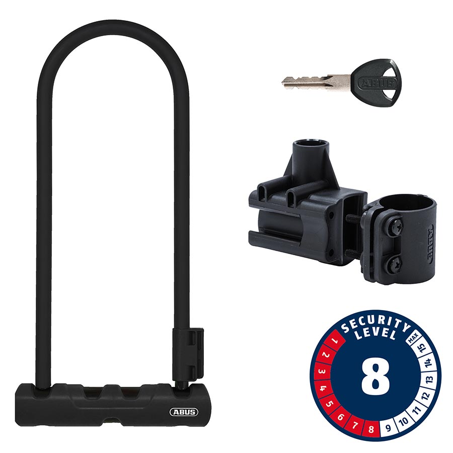 U-Lock Abus Abus Ultra 410K U-Lock Key 12mm 170x300mm 6.7x11.8 SH34 Black Dark Slate Gray