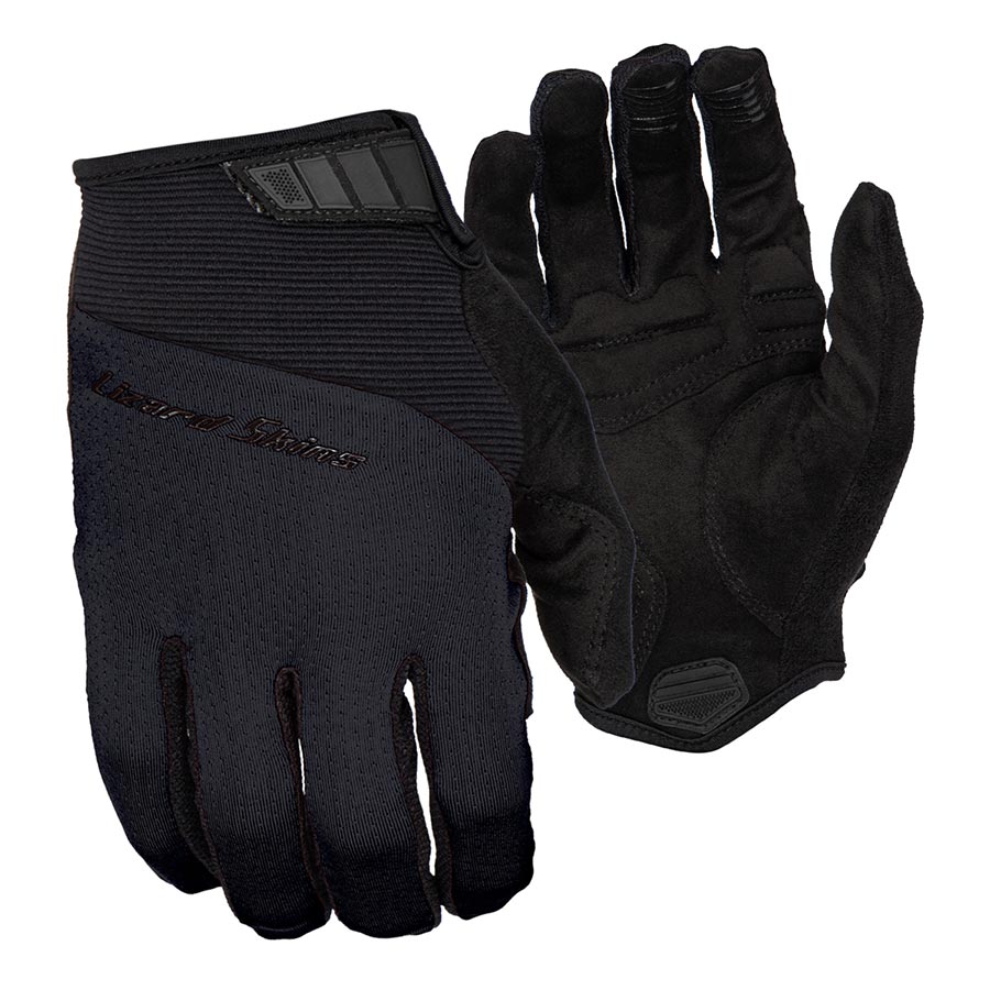 Gloves and Liners Lizard Skins Lizard Skins Monitor Traverse Gloves - Jet Black Full Finger 2X-Large Black