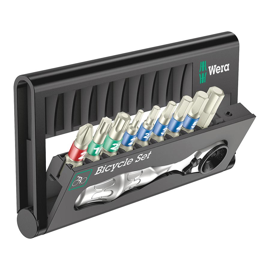 Ratchets and Bits Wera Wera Bicycle Set 9 - Mini Bit- Ratchet and Bits Tool Set Dark Slate Gray