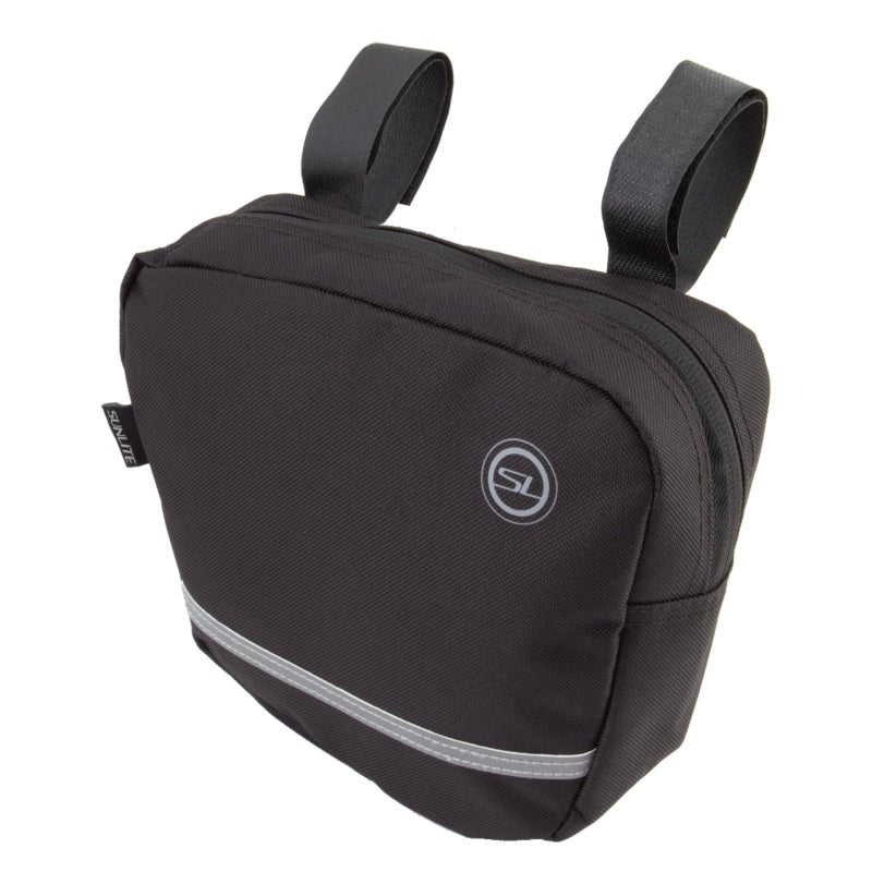 Bags Sunlite Sunlite Bar Tender II Handlebar Bag Velcro Straps 8.3x3.1x7.5` 170 c.i. Black Dark Slate Gray