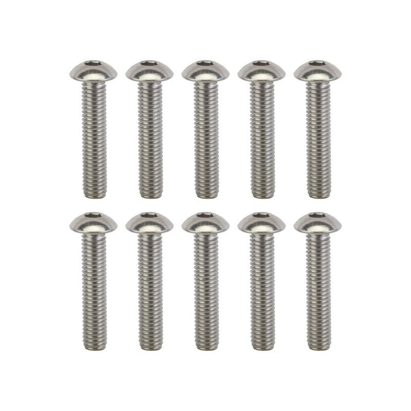 Hardware Sunlite Sunlite Stainless Steel Button Head Bolts M5 x 25 Bag of 10 Dark Gray