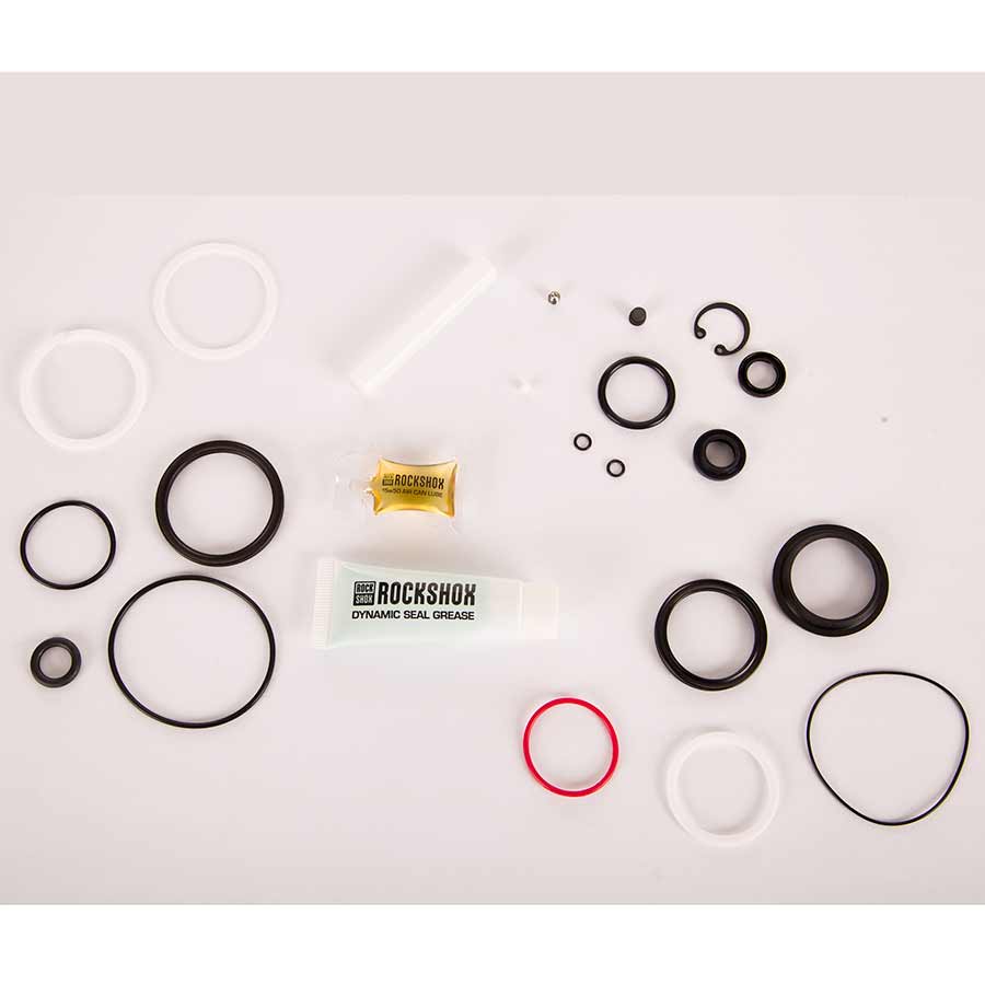 Rear Shock Parts & Service Kits RockShox RockShox Rear Shock Service Kit - 200 hour/1 Year Deluxe Trek ReAktiv Thru Shaft Antique White
