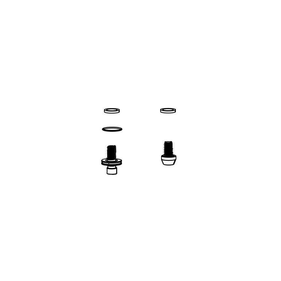 Adjuster Knob & External Hardware RockShox RockShox Shaft Fastener Kit - Lyrik B1/Pike/Pike DJ 29+ Revelation RC A1+/Yari A1+ BOXXER/ZEB 2017+ Black