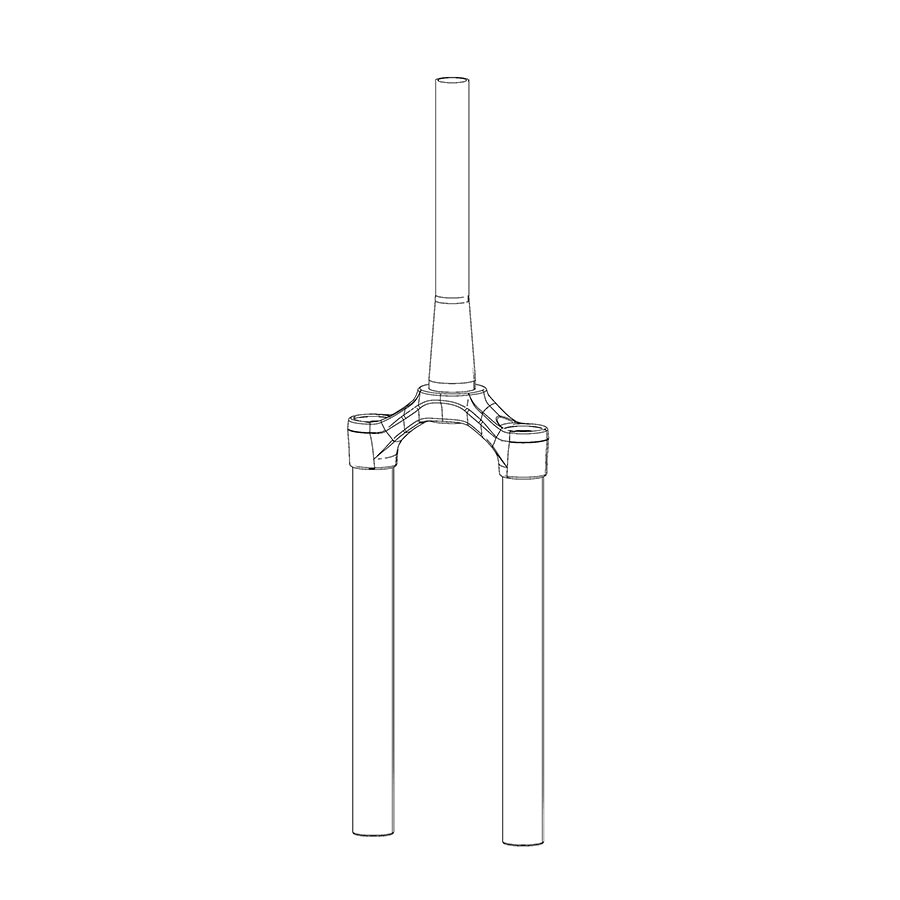 Fork Uppers RockShox RockShox CSU for ZEB 38OS 63OD DFB 11.4018.090.033 Light Gray