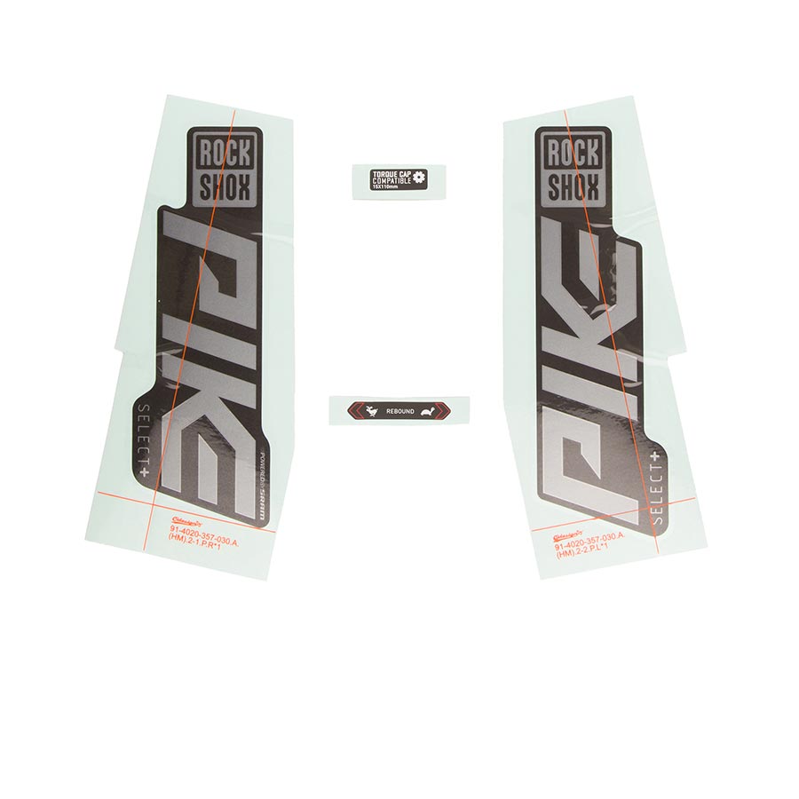 Fork Decals RockShox RockShox Decal Kit for Pike SEL+ GPLR/DFB 11.4018.105.007 Dark Slate Gray