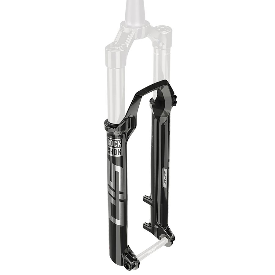 Fork Lowers RockShox RockShox Lower Leg Sid Ult B4 15X110 Boost Gloss Black -SID Ultimate 80-100mm B4 (2020+) Dark Slate Gray