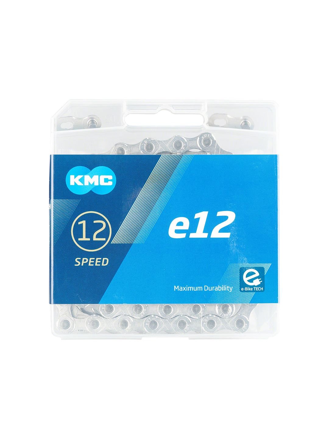 Chains KMC KMC e12 Chain - 12-Speed 136 Links Silver Dodger Blue