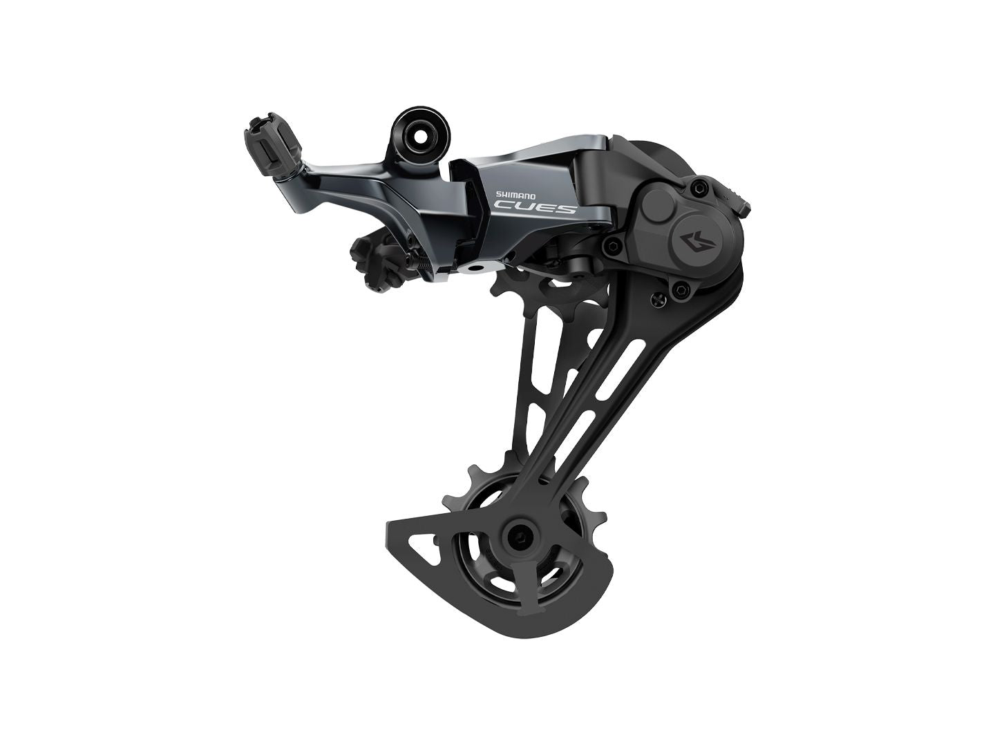 Rear Derailleurs Shimano Shimano CUES RD-U8000-GS Rear Derailleur - 11-Speed Shadow Plus Design Direct Attach Medium Cage BLK Dark Slate Gray