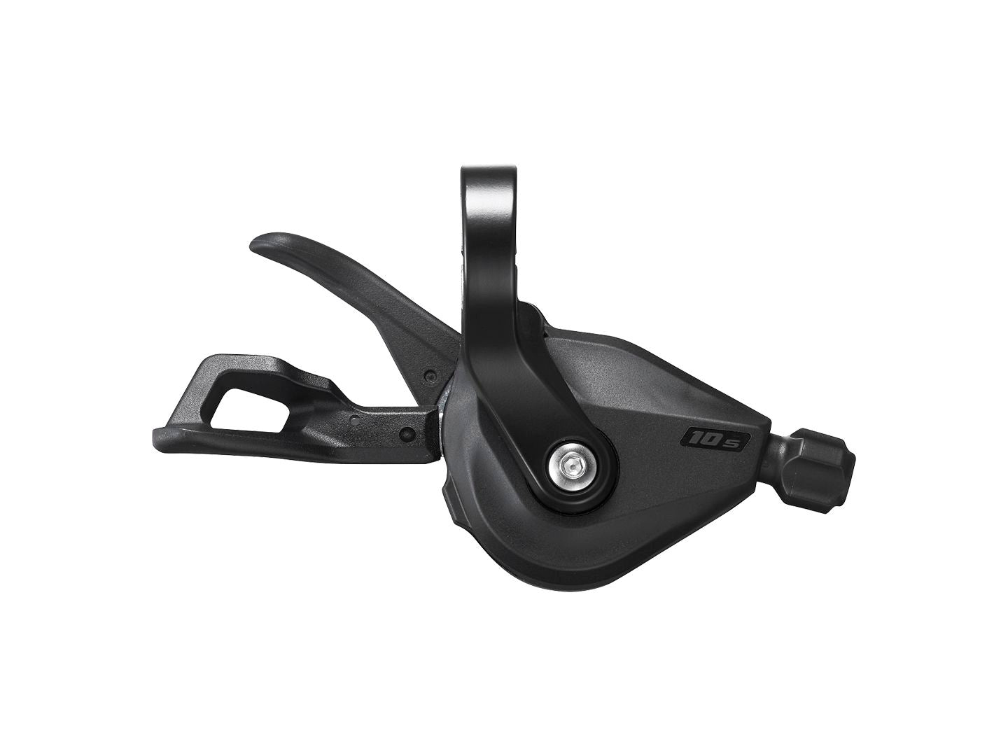 Shifters Shimano Shimano Deore SL-M4100-R Right Shift Lever - 10-Speed RapidFire Plus Black Dark Slate Gray