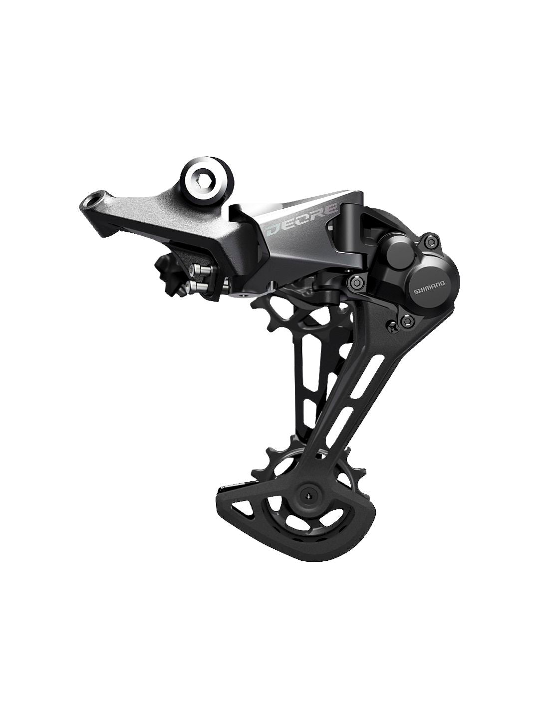 Rear Derailleurs Shimano Shimano Deore RD-M6100-SGS Rear Derailleur - 12-Speed Long Cage Black Dark Slate Gray