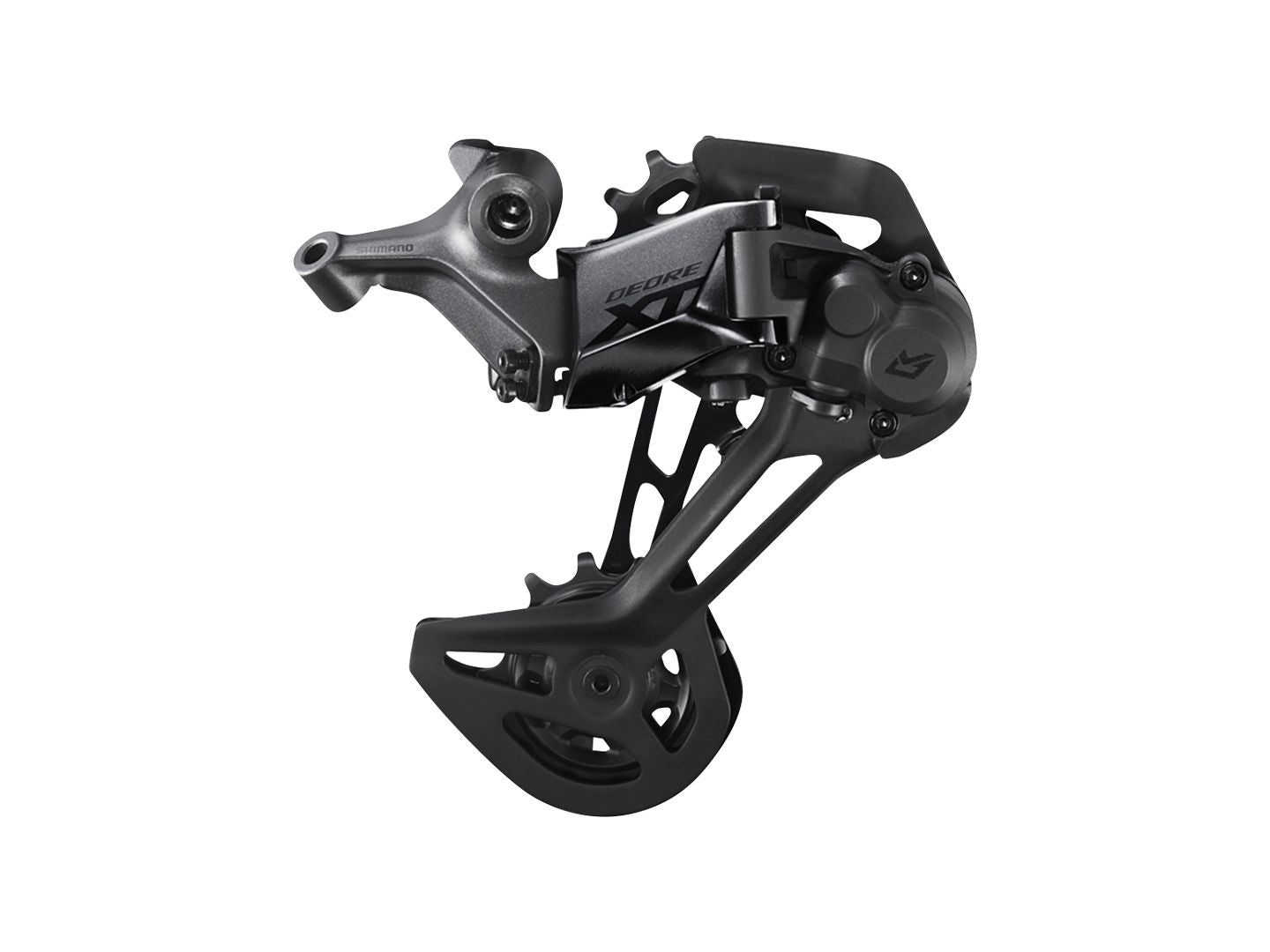 Rear Derailleurs Shimano Shimano Deore XT RD-M8130-SGS Rear Derailleur - 11-Speed Long Cage Black Dark Slate Gray
