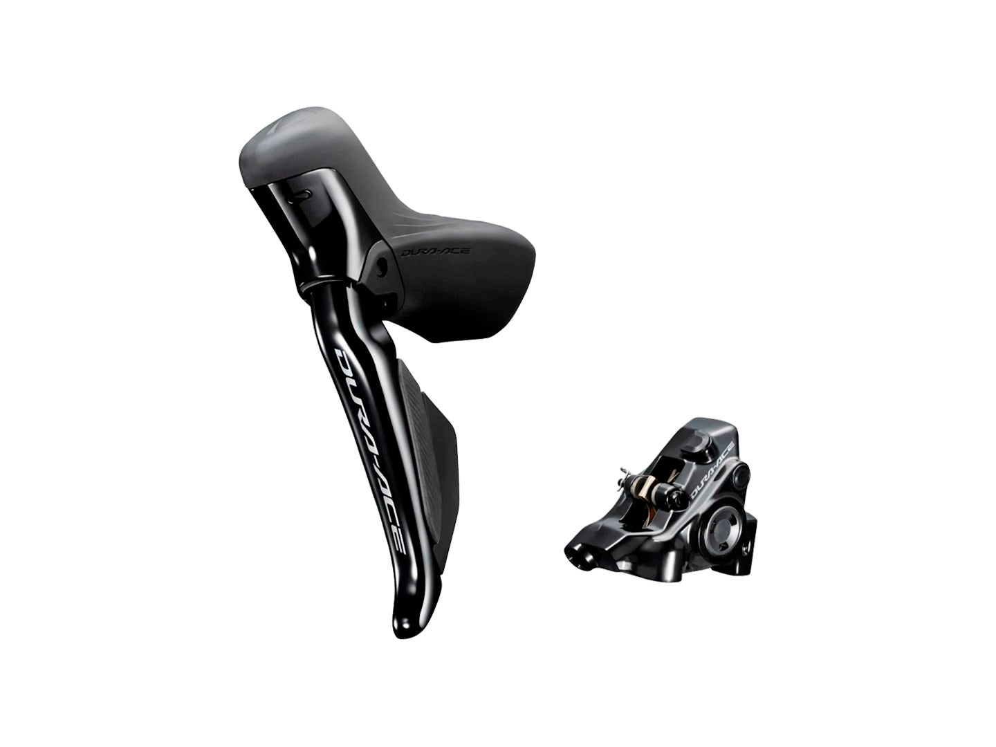 Brake/Shift Lever - Drop Bar Shimano Shimano Dura-Ace ST-R9270F-L Di2 Shift/Brake Lever BR-R9270 Hydraulic Disc Brake Caliper - Left/Front 2x Flat Mount BLK Black
