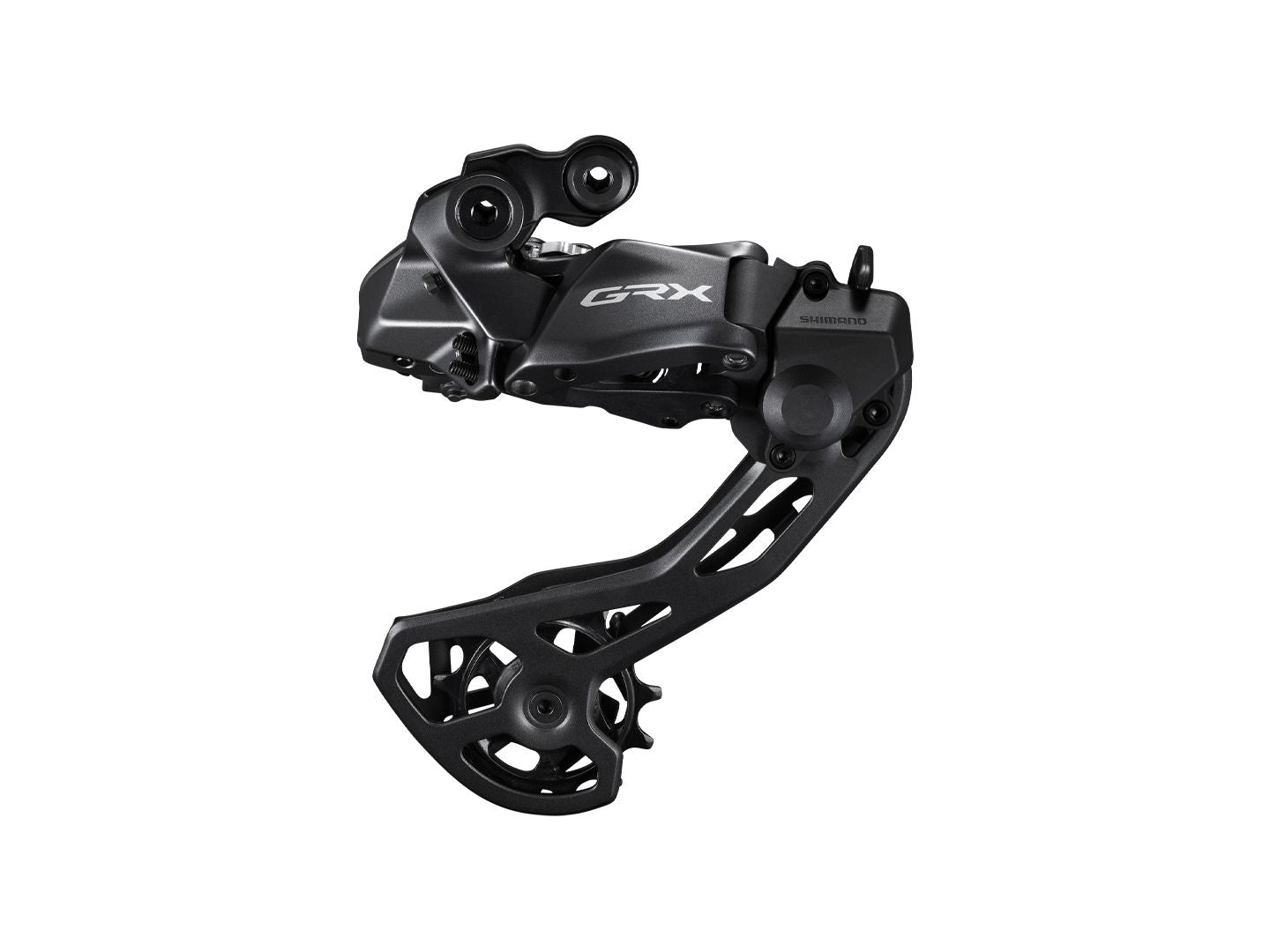 Rear Derailleurs Shimano Shimano GRX RD-RX825 Di2 Rear Derailleur - 12-Speed Long Cage With Clutch For 2x BLK Dark Slate Gray