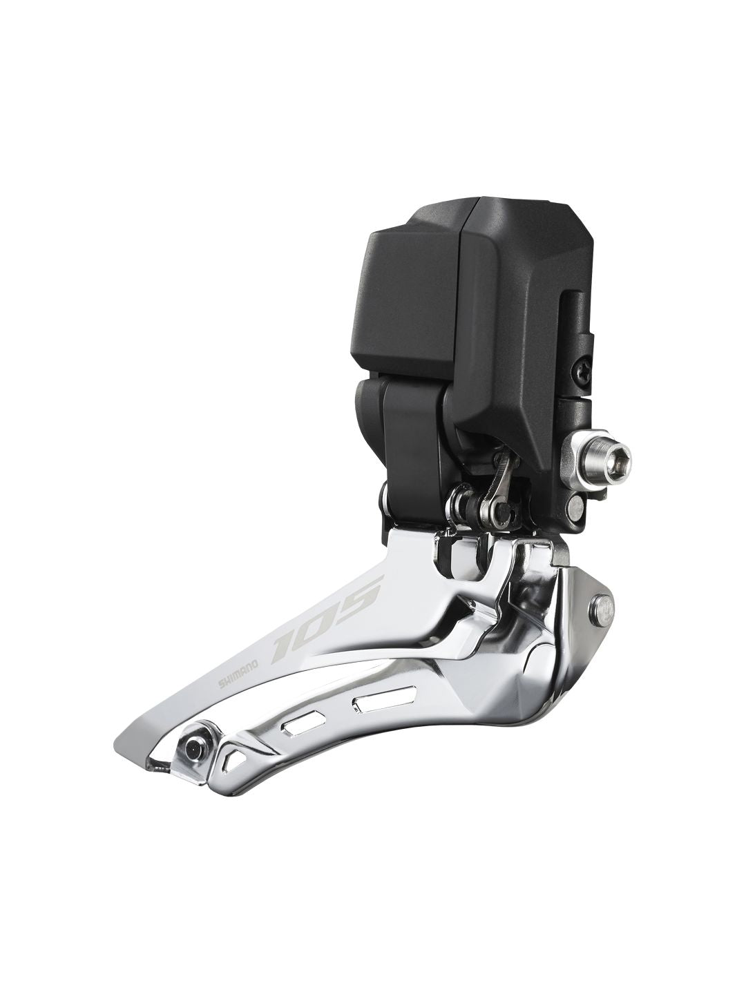 Front Derailleurs and Parts Shimano Shimano 105 FD-R7150 Di2 Front Derailleur - 2x For 2x12-Speed Braze-On Down-Swing BLK Light Gray