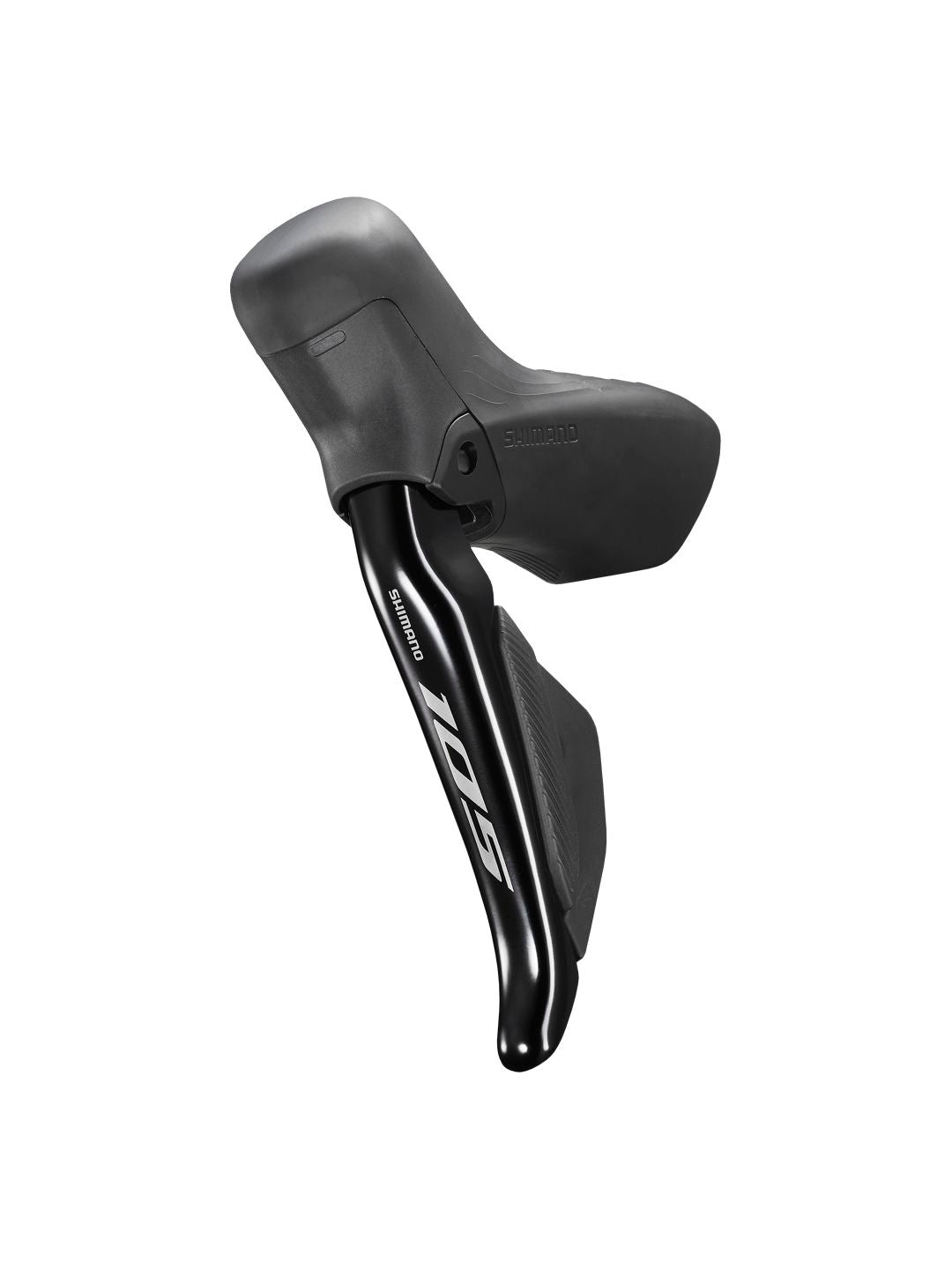 Brake/Shift Lever - Drop Bar Shimano Shimano 105 ST-R7170-L Di2 Shift/Brake Lever BR-R7170 Hydraulic Disc Brake Caliper - Front 2x Flat Mount Fork Adaptor BLK Dark Slate Gray