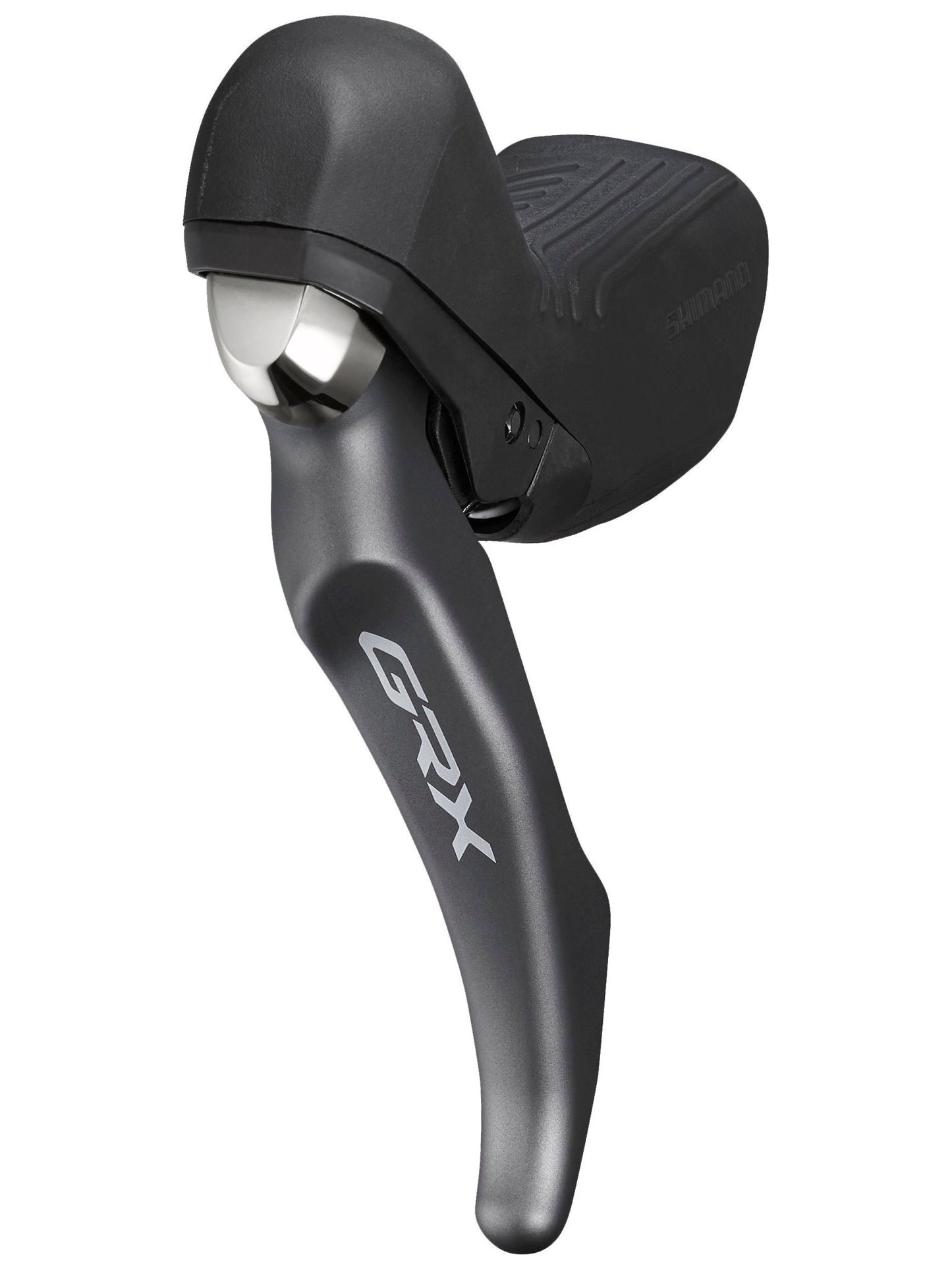 Disc Brake & Lever Shimano Shimano GRX BL-RX810/BR-RX810 Disc Brake Lever - Front Hydraulic Flat Mount Finned Resin Pads BLK Dark Slate Gray