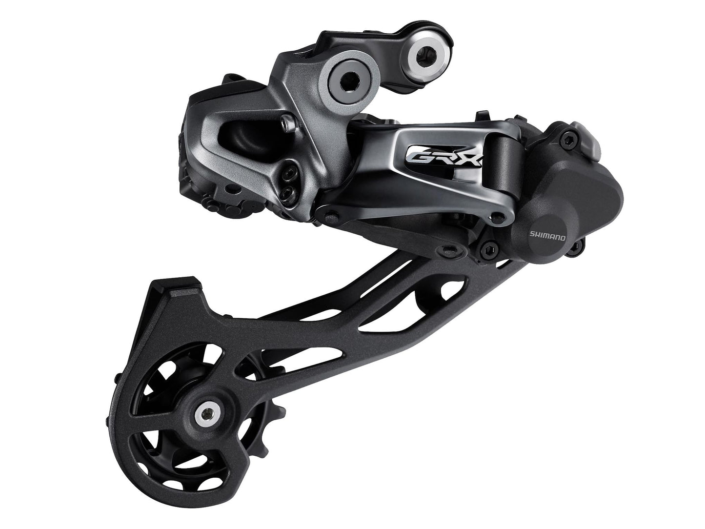 Rear Derailleurs Shimano Shimano GRX RD-RX815 Rear Derailleur - 11-Speed Long Cage BLK With Clutch Di2 For 1x 2x Dark Slate Gray