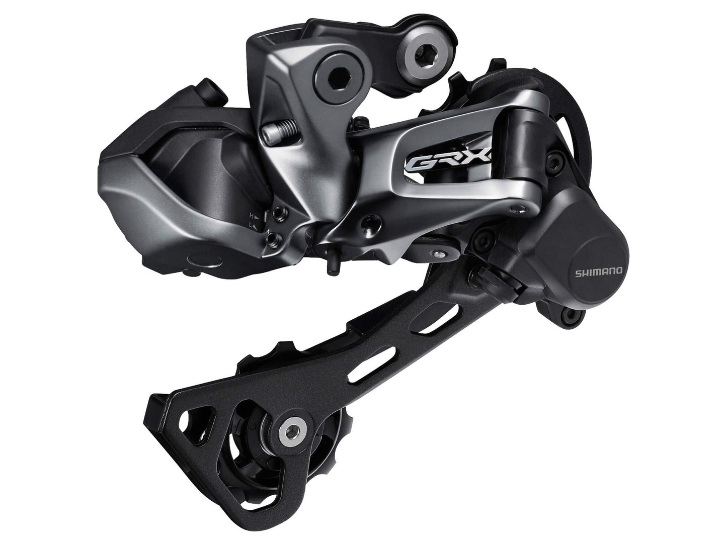 Rear Derailleurs Shimano Shimano GRX RD-RX817 Rear Derailleur - 11-Speed Long Cage BLK With Clutch Di2 For 1x Dark Slate Gray