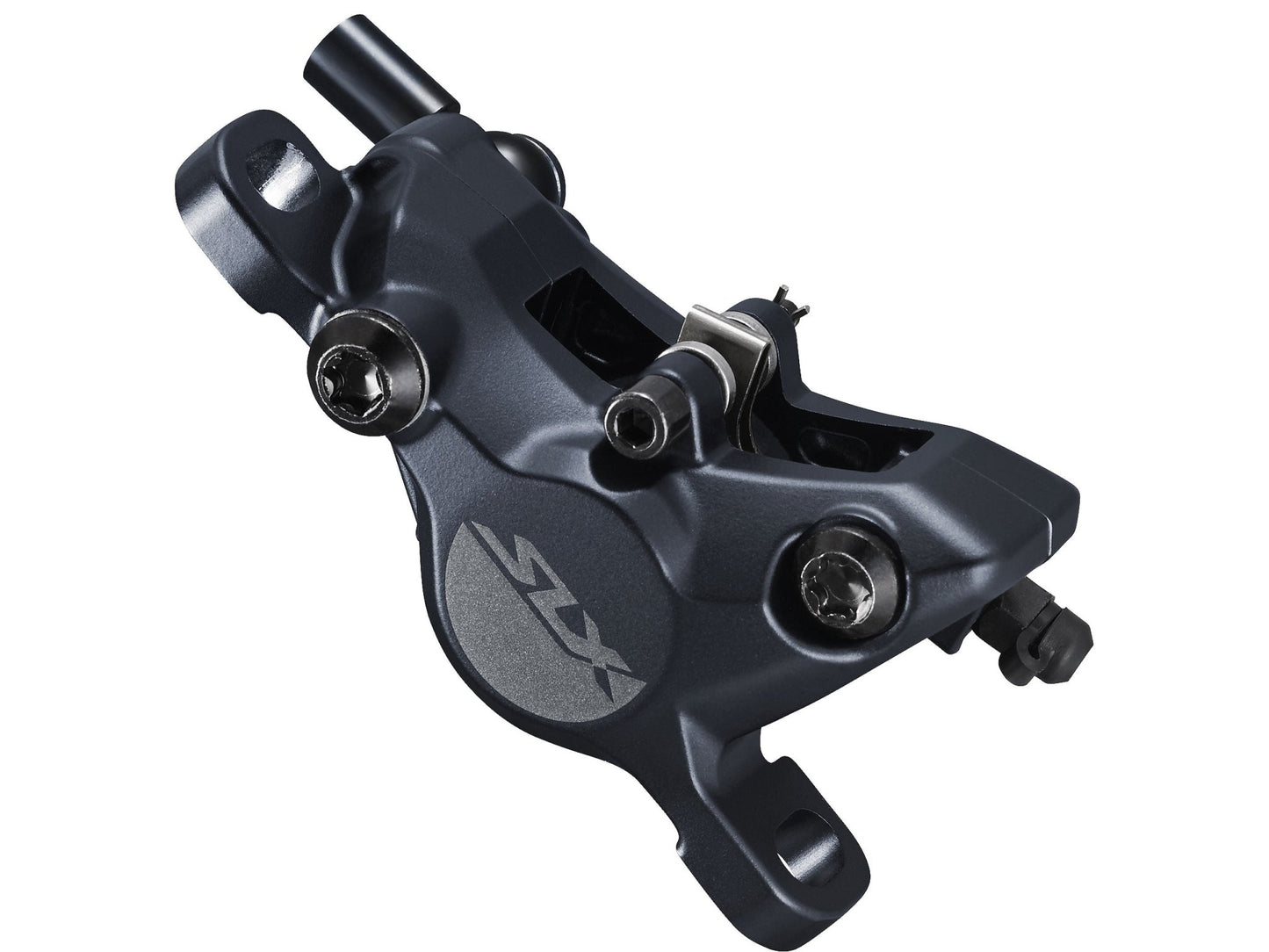 Disc Brake & Lever Shimano Shimano SLX BL-M7100/BR-M7100 Disc Brake Lever - Front Hydraulic Post Mount 2-Piston BLK Dark Slate Gray