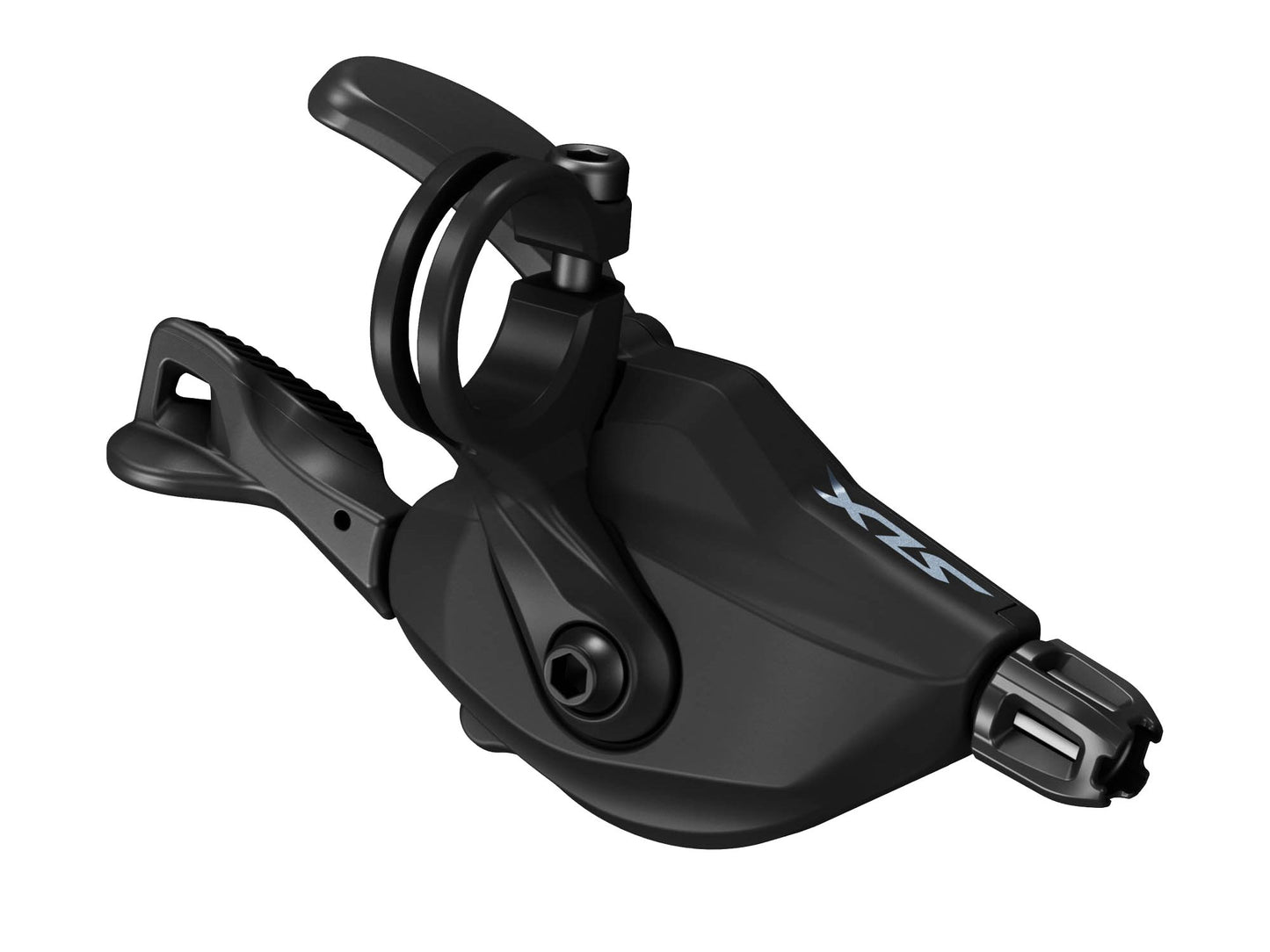 Shifters Shimano Shimano SLX SL-M7100-R Right Clamp-Band 12-Speed Shifter Black Dark Slate Gray