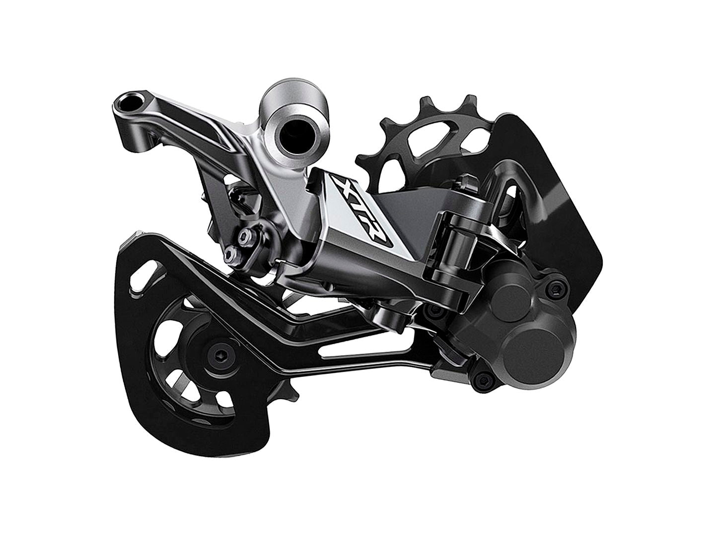 Rear Derailleurs Shimano Shimano XTR RD-M9100-SGS Rear Derailleur - 12 Speed Long Cage Gray With Clutch Black